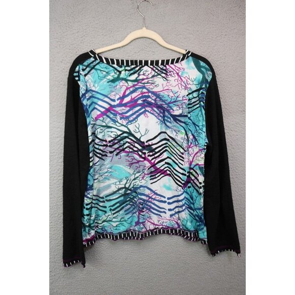 Orientique Naturally Australian Long Sleeve Top-Artsy-Size XL - Picture 8 of 10